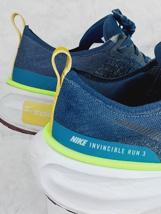 Nike ZoomX Invincible Run 3 Men\'s Armory Navy Geode Teal Running Shoes Size 10.5